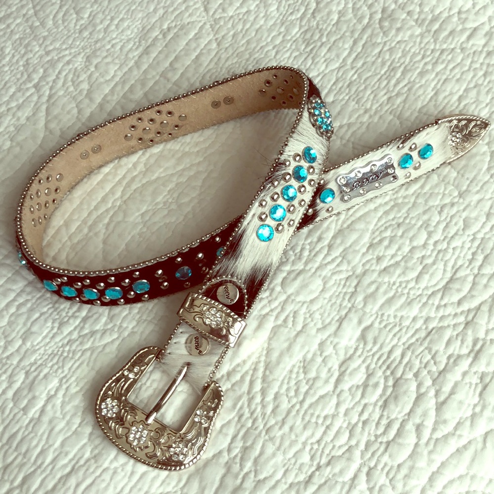 BHW Western Cowgirl cowhide Leather Belt for Girl